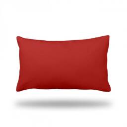 "Crimson Red - Decorative Throw Pillow, Pillow Cover, Case Rectangle 13"" X 22" - thumbnail 2