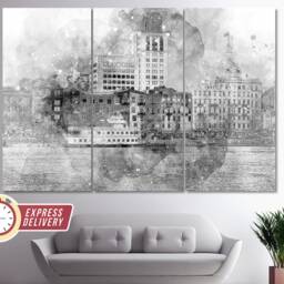 Savannah Canvas Print, Skyline, Wall Art, Georgia Photography, Art - thumbnail 2