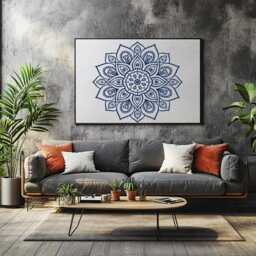 Mandala Vinyl Wall Decal Bohemian Yoga Meditation Decor - thumbnail 3