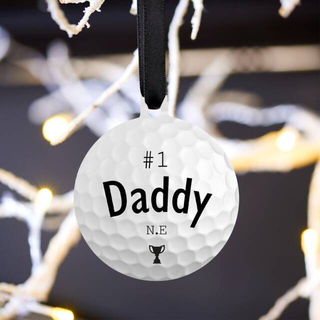 Custom Golf Ornament Personalized Christmas Tree Decoration For Sports Enthusiasts - image 1