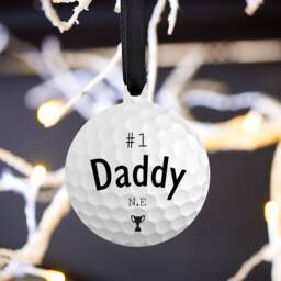 Custom Golf Ornament Personalized Christmas Tree Decoration For Sports Enthusiasts - thumbnail 1