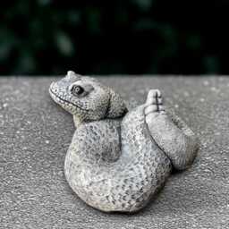 Concrete Snake Sculpture Cement Figurine Outdoor Guardian Statue Animal Decoration Handmade Art Front Door Decor - thumbnail 3