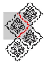 Damask Wall Stencil Belita, Allover Reusable Pattern For Diy Decor - thumbnail 4