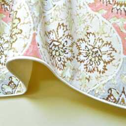 King's Turban Rosewater By Waverly Window Valance Lined Corded Rod Pocket Scalloped Made To Order - thumbnail 2