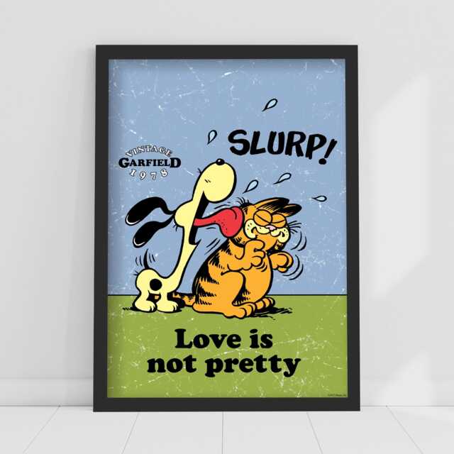 Garfield Print - Love Is Not Pretty Poster Wall Art - image 1