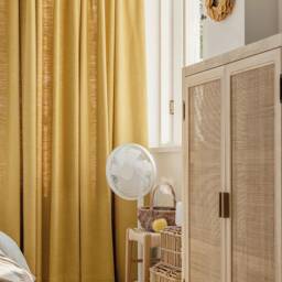 Im28, A Pair Of Mustard Curtains, Heavy Weight Cotton Blend Curtains Living Room Drapery Panels, Bedroom Custom Made - thumbnail 2