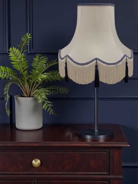 Traditional Cream Fabric Lampshade Handmade For Table & Floor Standard Lamp Bases, Wall Light Fixtures, Ceiling Fittings - image 1