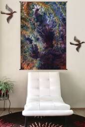 Psychedelic Tapestry - Hippie Nature Wall Earth Landscape Yoga Gift Map Ghadamis - thumbnail 1
