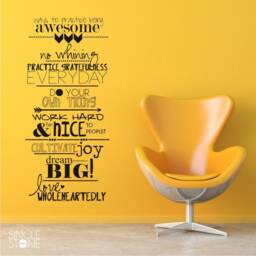 Family Rules Vinyl Wall Decal - Home Decor - thumbnail 1