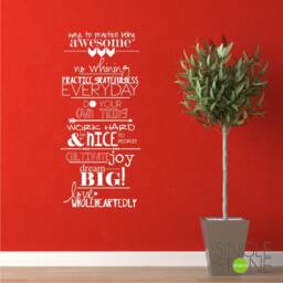 Family Rules Vinyl Wall Decal - Home Decor - thumbnail 2