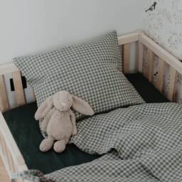 Natural Linen Baby Bedding Set Toddler Duvet Cover & Pillowcase - thumbnail 3