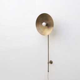 Plug-In Wall Sconce, Brass Sconce Light, Light, E-26, No.0162 - thumbnail 2