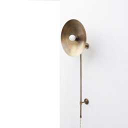 Plug-In Wall Sconce, Brass Sconce Light, Light, E-26, No.0162 - thumbnail 3