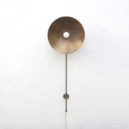 Plug-In Wall Sconce, Brass Sconce Light, Light, E-26, No.0162 - thumbnail 1