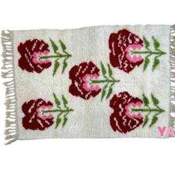 Yakiti - 4X6Ft Moroccan Rug, Beni Ourain Area Modern Wool Living Room Beniourain Handmade Soft Carpet, 134 cm X 190 - thumbnail 3