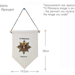 Our Lady Of Walsingham Catholic Banner - Large Marian Wall Hanging Uk-Made Linen Devotional Gift Indoor/Outdoor Use - thumbnail 2