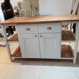 Open Shelves Kitchen Island - The Cheltenham - thumbnail 3
