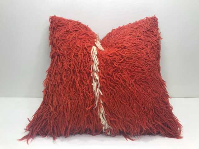 Handwoven Kilim Pillow Cover, Bohemian Home Decor - 16x16 - image 1