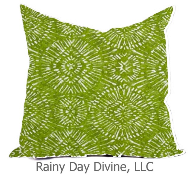Outdoor Pillows Or Indoor Custom Cover - Black Gray Taupe Green Kiwi Lime White Contemporary Modern Geometric Coastal 18x18, 16x16 - image 1