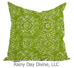 Outdoor Pillows Or Indoor Custom Cover - Black Gray Taupe Green Kiwi Lime White Contemporary Modern Geometric Coastal 18x18, 16x16 - thumbnail 1