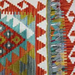Kilim Rug Classic, Handmade Artisan Afghan Turkish Scandinavian Navajo Bohemian Wool Flatweave Multicolour 117x86 cm - thumbnail 3
