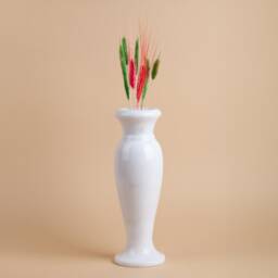 Handmade Carved Marble Vase White Or Black Stone - thumbnail 3