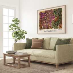 Baya Mahieddine Art Print Algerian Artist Exhibition Wall - thumbnail 2