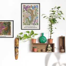 Baya Mahieddine Art Print Algerian Artist Exhibition Wall - thumbnail 4