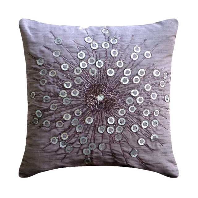 "Bed Throw Pillow Purple Decorative 24""x24""/26""x26" - image 1