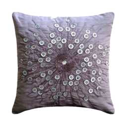 "Bed Throw Pillow Purple Decorative 24""x24""/26""x26" - thumbnail 1