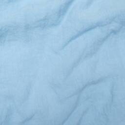 Light Blue Linen Bedding Set, Coconut Button Duvet Cover, Pillowcases - thumbnail 4