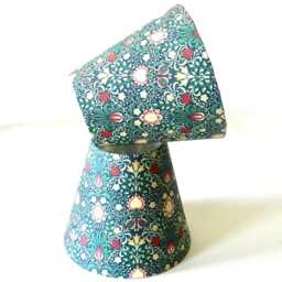 William Morris Candle Clip Lampshade Persian Green Clip-On Chandelier Shade - thumbnail 3