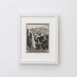Pinnacles National Park Lithograph Style Print - Vintage California Archival Matte Fine Art Print. Salinas Valley Pacific Coast Ranges Gift - thumbnail 3