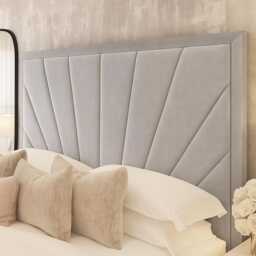 Sunrise Design Plush Velvet Floor Standing Headboard - 60 - thumbnail 2