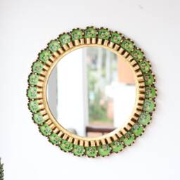 "Peruvian Mirrors ""Armoniosa Light Green Plus 45 cm" - thumbnail 2