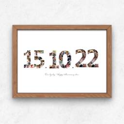 Numbers Personalized Photo Collage With A Message - thumbnail 1