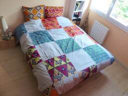 Wax Set Duvet Cover & 2 Pillowcases 240x220 Patchwork Gray