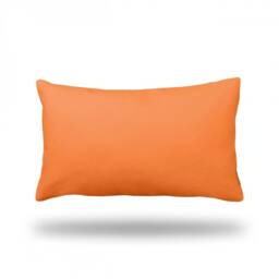 "Solid Orange Throw Pillow, Decorative Pillow Cover, Case - Rectangle 13"" X 22" - thumbnail 2