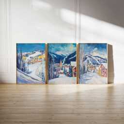 Beaver Creek Ski Poster Set, Print, Colorado Poster, Resort Wall Art, Retro Print - thumbnail 2