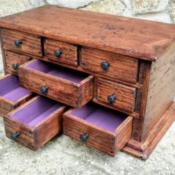 Jewelry Dresser , Chest Of Drawers , Jewelry Organizer Box Premium Quality Italian Design Reclaimed Wood Made in Italy - thumbnail 2