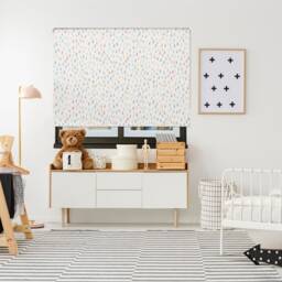 Pastel Raindrops Roller Blind, Children's Made To Measure, Blind - thumbnail 2