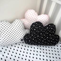 Pink Cloud Pillow, Cotton Cushion, Nursery Decor, Baby Room Kids Shower Gift - thumbnail 2