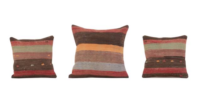 Set Of 3 Pcs, Kilim Pillow Cover, Vintage Pillow, 15.75 - image 1