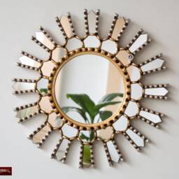 "Peruvian Decorative Sunburst Mirror 17.7"", Accent Mirrors Wall Decor From Peru ""Sun Inka" - thumbnail 2