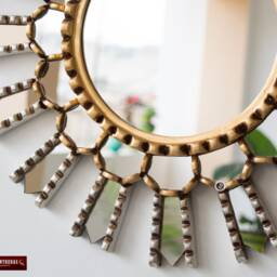 "Peruvian Decorative Sunburst Mirror 17.7"", Accent Mirrors Wall Decor From Peru ""Sun Inka" - thumbnail 3
