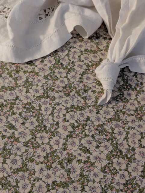 Liberty London Floral Crib Sheet Or Changing Pad Cover - image 1