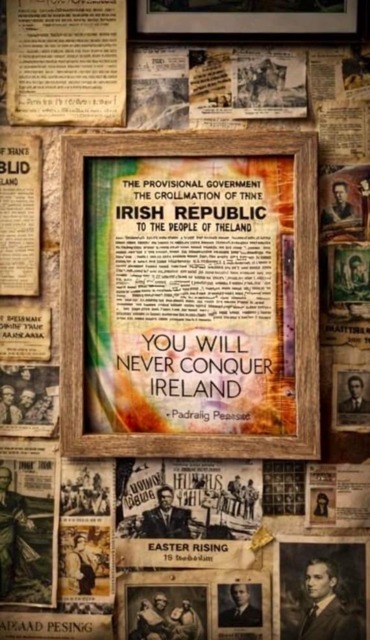 Irish Proclamation Wall Art - You Will Never Conquer Ireland Padraig Pearse Quote Print - image 1