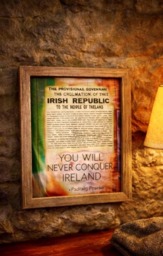 Irish Proclamation Wall Art - You Will Never Conquer Ireland Padraig Pearse Quote Print - thumbnail 2