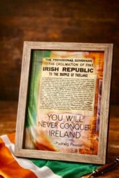 Irish Proclamation Wall Art - You Will Never Conquer Ireland Padraig Pearse Quote Print - thumbnail 3
