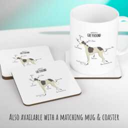Anatomy Of A Greyhound Funny Gift For Him Or Her Cushion Pillow Bedroom Decor Cs376 - thumbnail 3